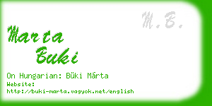 marta buki business card